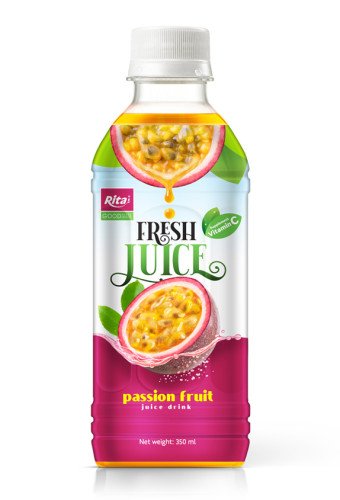 High quality tropical Fresh Passion fruit juice 350ml