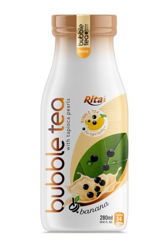 Supplier Bubble Tea With Tapioca Pearls Banana Flavor