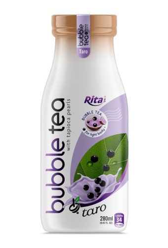 Wholesale Bubble Tea With Tapioca Pearls Taro Flavor