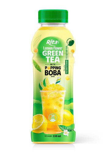 Rita Popping Boba Black Tea With Lemon Flavor
