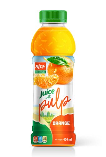 450ml best Orange juice with Pulp drink