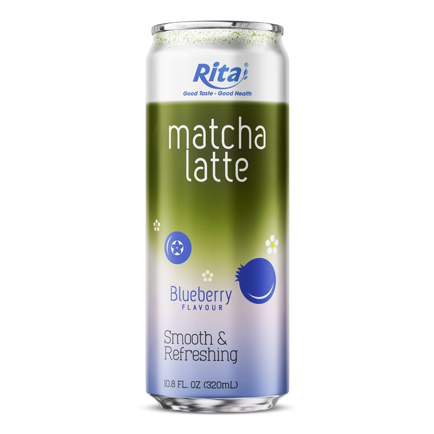 Rita Matcha Latte Blueberry 320ml Sleek Can