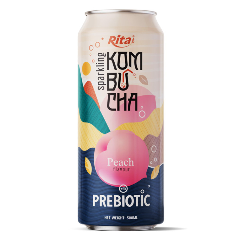 Sparkling_Kombucha_Prebiotic_with_Peach_500ml_cans