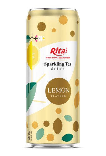 Sparkling Tea drink lemon flavour 