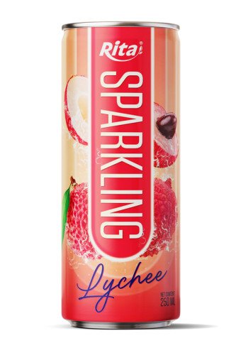 Rita Sparkling Lychee Flavor 250ml Sleek Can