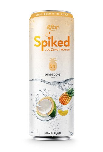 Spiked Coconut Water with Pineapple