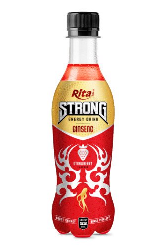 Strong Energy Drink Ginseng with Strawberry Flavor 400 Pet Bottle
