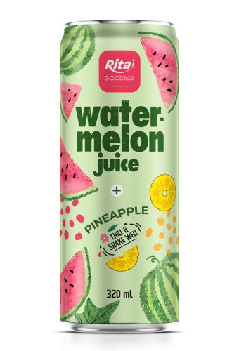 320ml Sleek Can Rita Watermelon Juice With Pineapple Drink