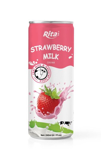 Wholesale Good Quality Strawberry Milk 250ml Can