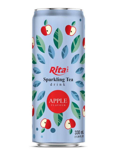 best_Sparkling_Tea_drink_apple_flavour_330ml_sleek_can