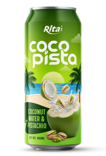 Rita Coco Pista Coconut Water with Pistachio 490ml Can
