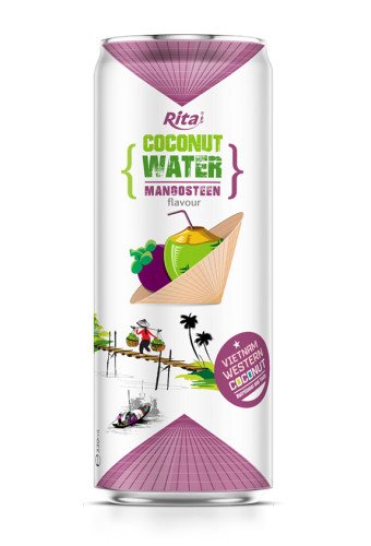 330ml coconut water with mangosteen flavour