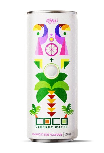 coconut water with mangosteen