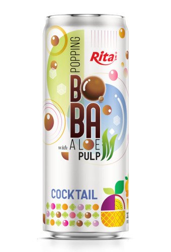 Best Selling 320ml Sleek Can Cocktail Flavored Bubble Tea