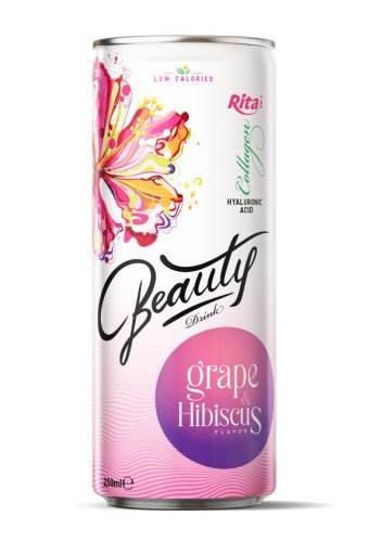 collagen Beauty drink grape and hibiscus flavor 250ml