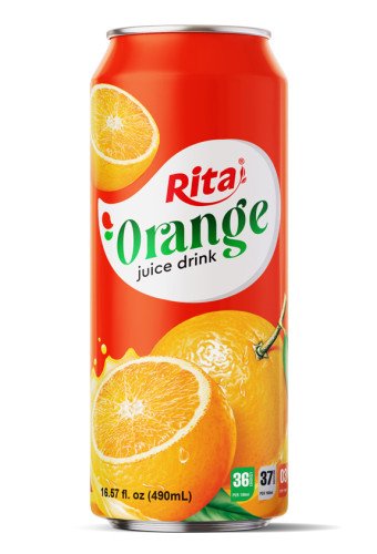 Manafacturer Beverage 490ml Can Orange Juice Drink