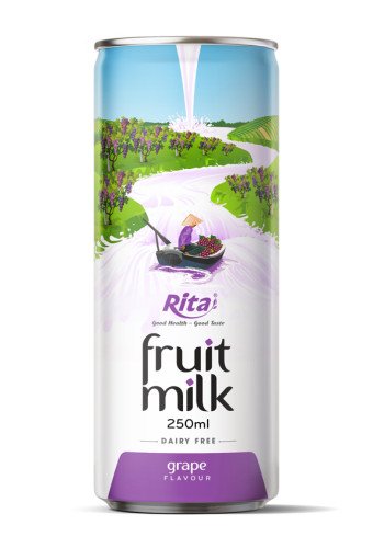 250ml canned grape fruit milk drink own brand