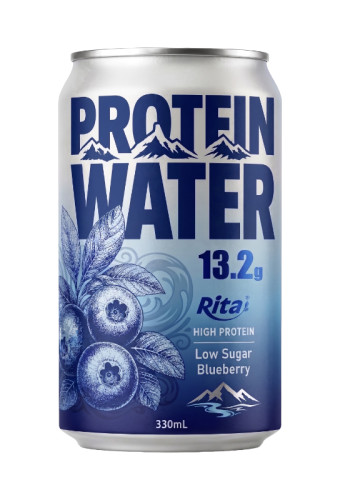 High Protein Water Blueberry Drink 13.2g Protein Low Sugar 330ml
