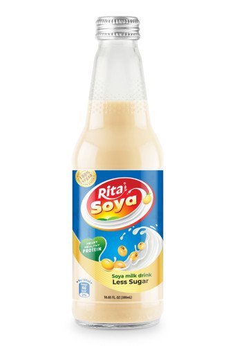 Wholesale Rita Soya Milk Drink Less Sugar 10.05 Fl Oz Glass Bottle