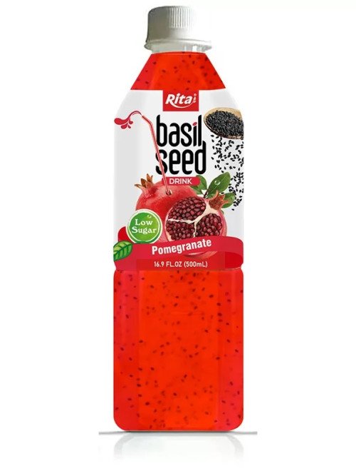 low-sugar-500ml-bottle-basil-seed-drink-pomegranate-flavor