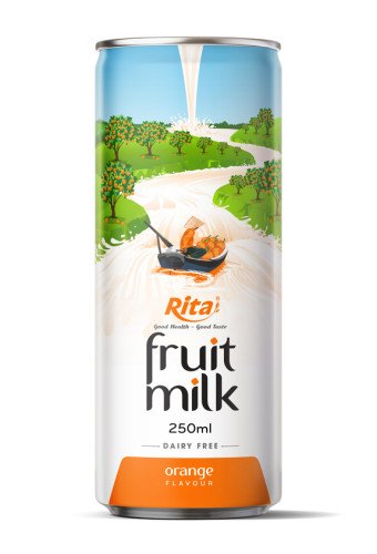 250ml canned orange fruit milk drink original
