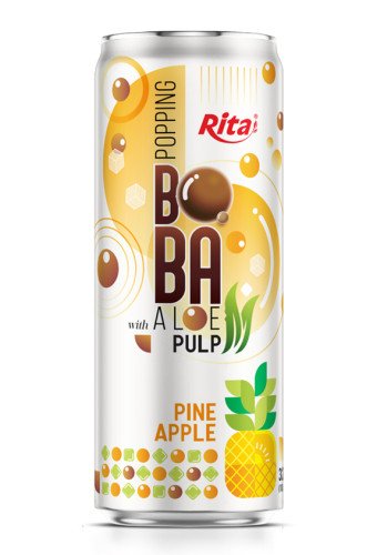 320ml Sleek Can Pineapple Flavored Bubble Tea