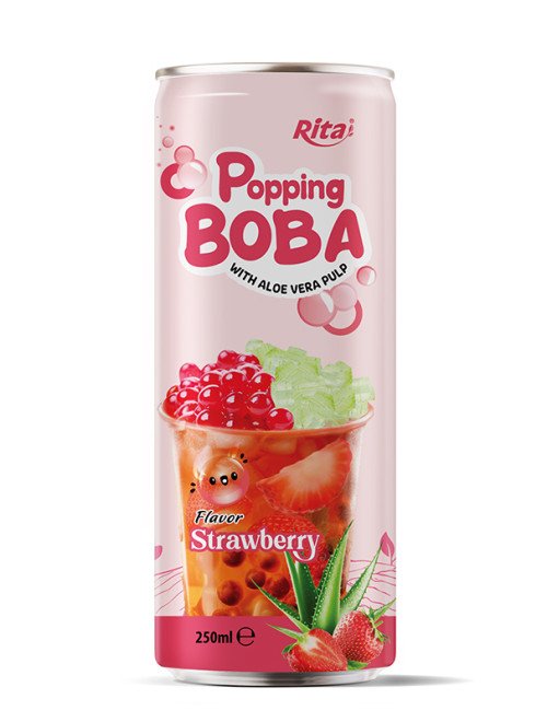 popping_Boba_bubble_strawberry_with_aloe_vera_pulp_250ML