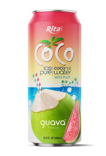 Young Coconut water with Pulp and guava flavour