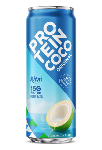 RITA Original Protein Coconut Water 325ml Can with 15g Protein