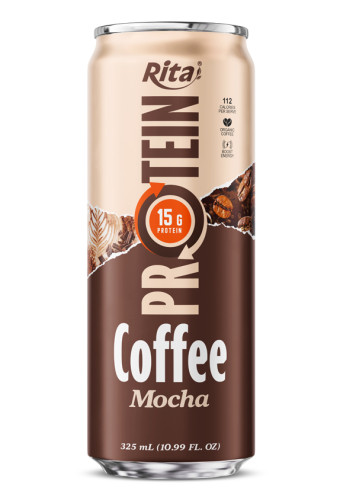 Rita Protein Coffee 15g – Ready-to-Drink High Protein Coffee Mocha 325ml Can