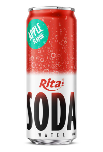 Sparkling Apple Soda Water Drink 320ml Can