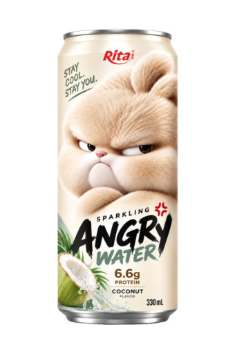 Sparkling Coconut Water with Protein 330ml – Angry Water