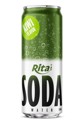 Sparkling Kiwi Soda Water Drink 320ml Can