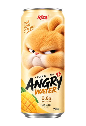 Sparkling Mango Juice with Protein 330ml – Angry Water