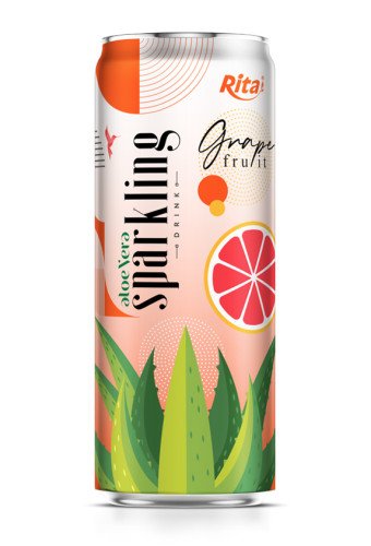 wholesale sparkling drink aloe vera juice grape fruit flavour