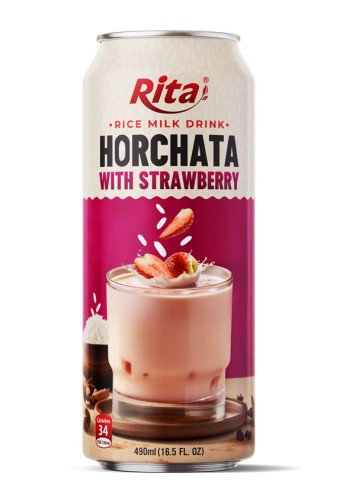 Supplier Wholesale 16.5 Fl Oz Cans Rice Milk Drink Horchata Mix Strawberry