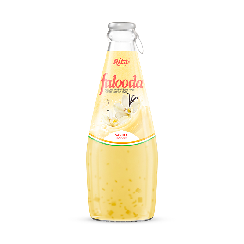 Wholesale 290ml Glass Bottle Falooda Vanilla Flavor