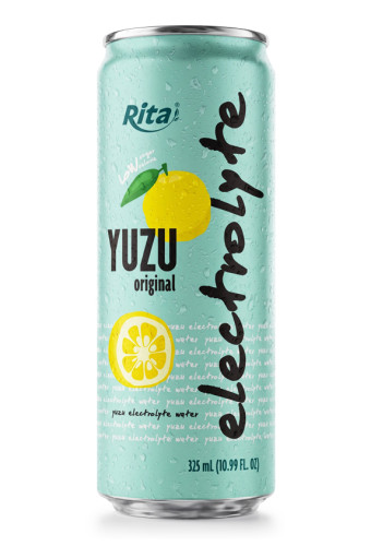 Yuzu Electrolyte Water Drink 325ml  Low Sugar Hydration Beverage